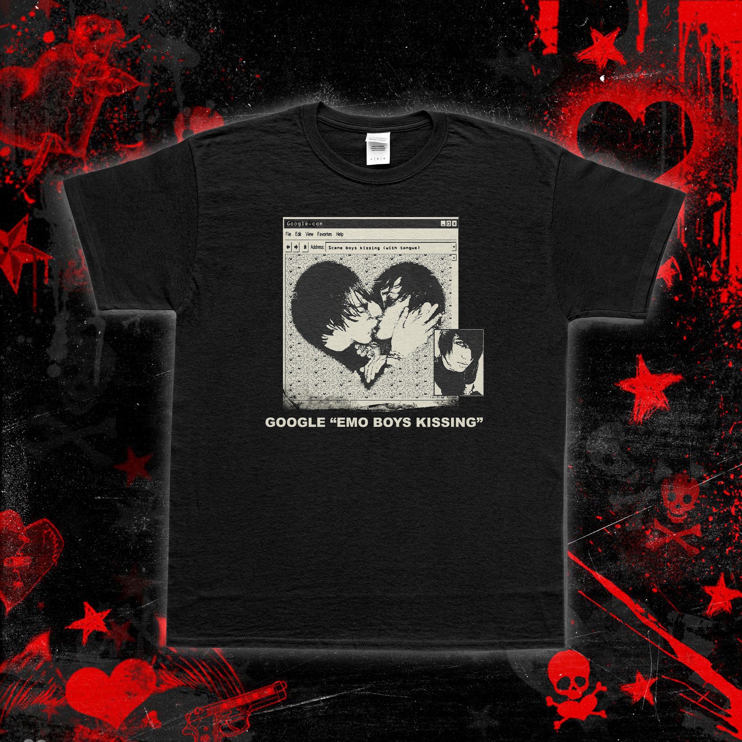 'Emo Boys Kissing' Shirt
